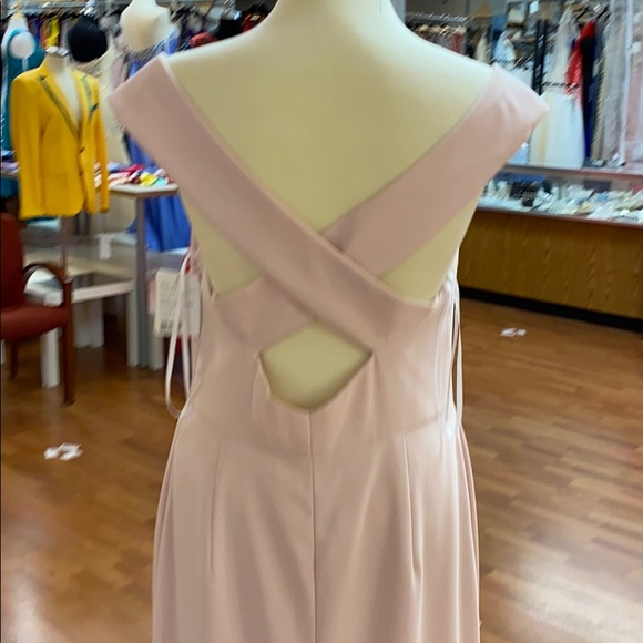 ✔️ blush pink bridesmaid dress